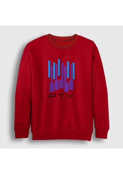 Unisex Kırmızı Ptx Pentatonix Sweatshirt