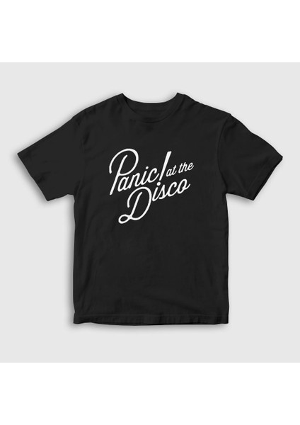 Unisex Çocuk Siyah Rare To Die Panic! at the Disco T-Shirt
