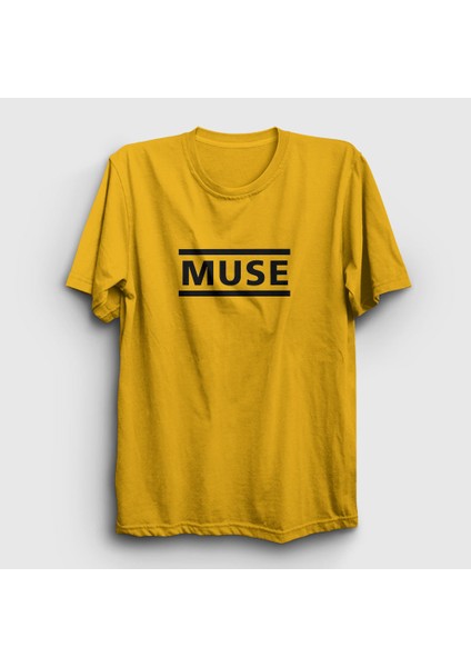 Unisex Sarı Logo Muse T-Shirt