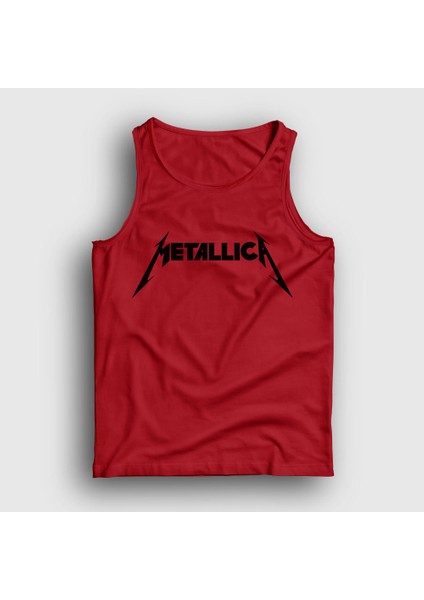 Unisex Kırmızı Logo Metallica Atlet