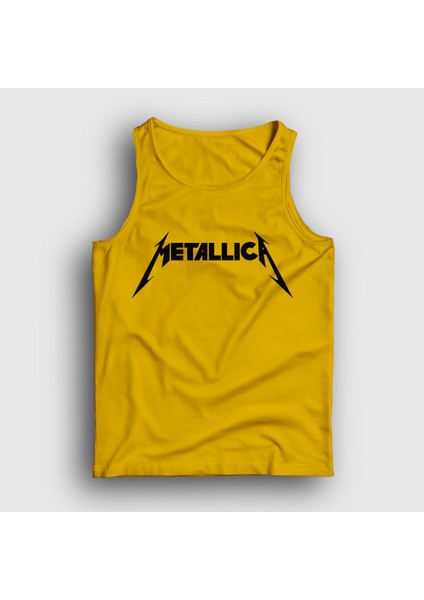 Unisex Sarı Logo Metallica Atlet