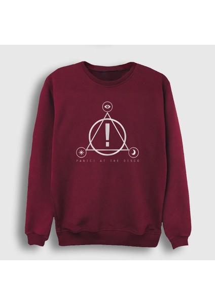 Unisex Bordo Logo Panic! at the Disco Sweatshirt