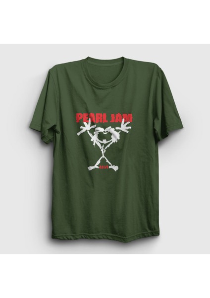 Unisex Haki Alive Pearl Jam T-Shirt