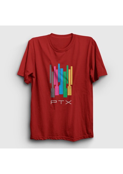 Unisex Kırmızı Colors Pentatonix T-Shirt