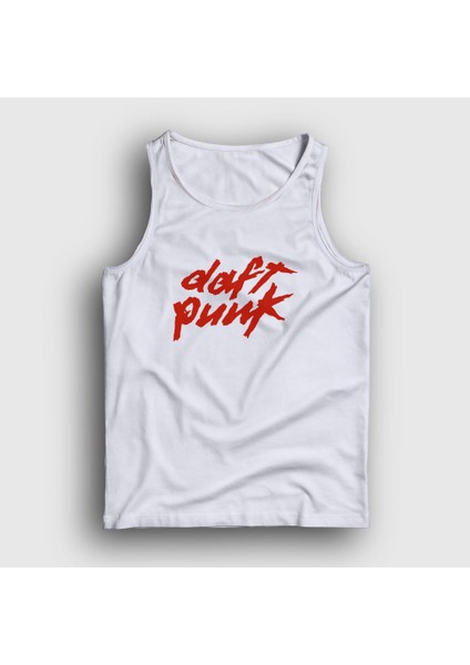 Unisex Beyaz Logo Daft Punk Atlet
