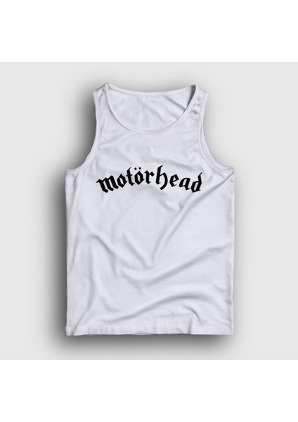 Unisex Beyaz Motörhead Atlet