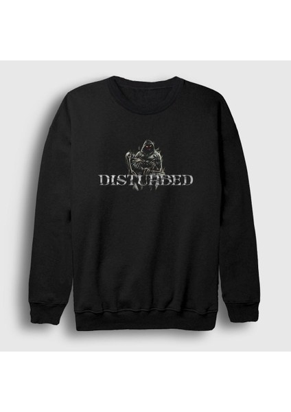 Unisex Siyah Death Disturbed Sweatshirt
