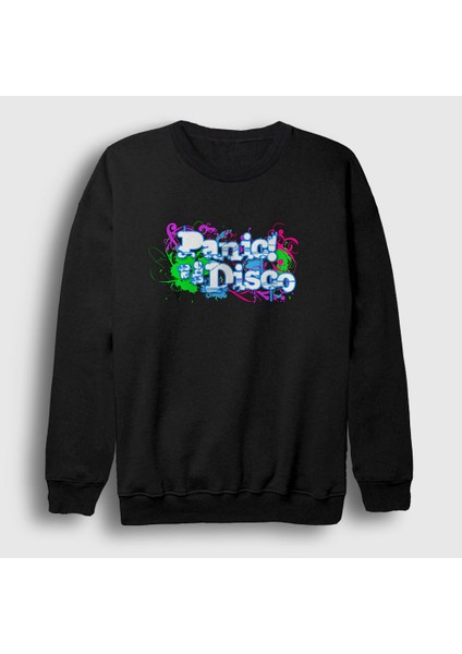 Unisex Siyah Decor Panic! at the Disco Sweatshirt