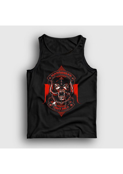 Unisex Siyah England V2 Motörhead Atlet