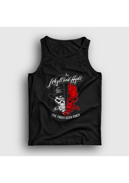 Unisex Siyah Jekyll Hyde Five Finger Death Punch Atlet