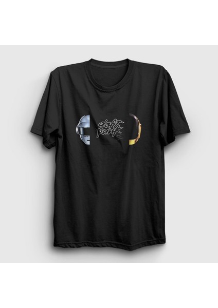 Unisex Siyah Memories Daft Punk T-Shirt