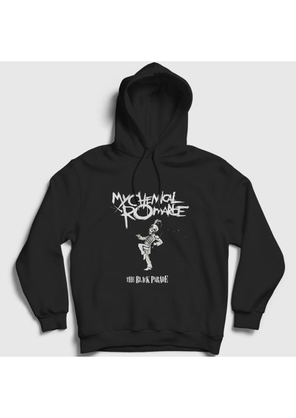 Unisex Siyah Parade My Chemical Romance Kapüşonlu Sweatshirt