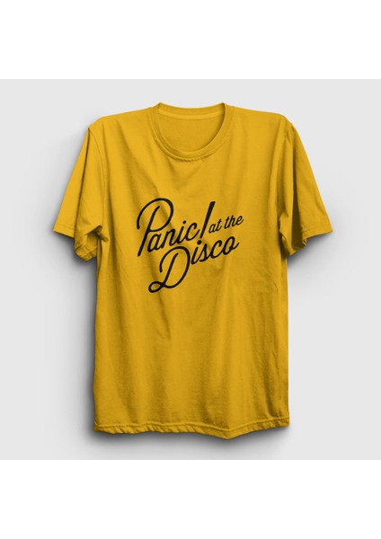 Unisex Sarı Rare To Die Panic! at the Disco T-Shirt