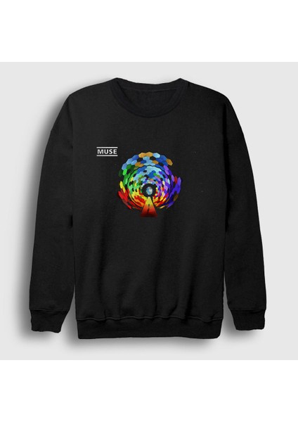 Unisex Siyah Resistance Muse Sweatshirt