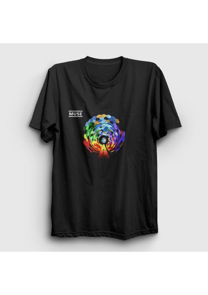 Unisex Siyah Resistance Muse T-Shirt