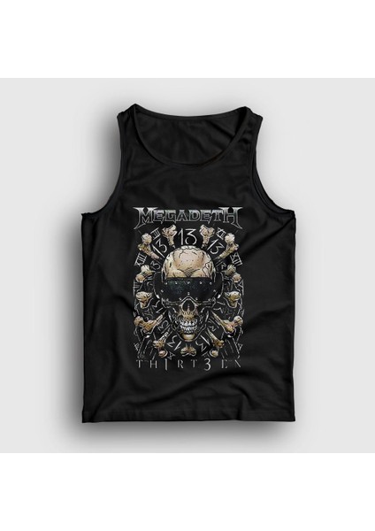 Unisex Siyah Thirteen Megadeth Atlet