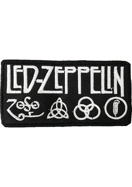 Metal Giyim LED Zeppelin Ufak Boy Patch Yama (Model3)