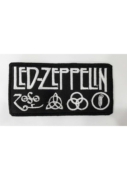 Metal Giyim LED Zeppelin Ufak Boy Patch Yama (Model3)