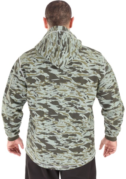 Erkek Kapşonlu Sweatshirt Kışlık Oversize Kamuflaj 4721