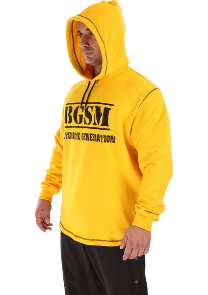 Erkek Kapşonlu Sweatshirt Kışlık Oversize Big Sam 4725