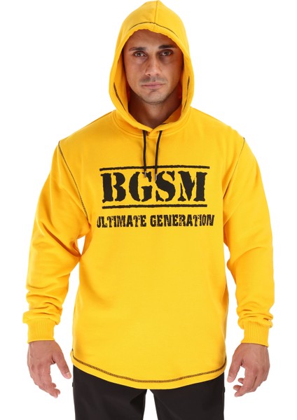 Erkek Kapşonlu Sweatshirt Kışlık Oversize Big Sam 4725