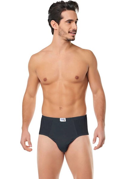 Erkek Büyük Beden Renkli Kom Slip 12'li Ekonomik Paket SY0005