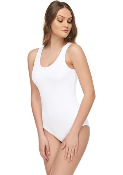 Kadın Modal Elastan Geniş Askılı Body ELT2005