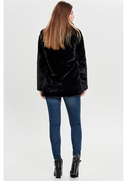 Onlvıda Faux Fur Coat Otw Kadın Mont Black fiyatları