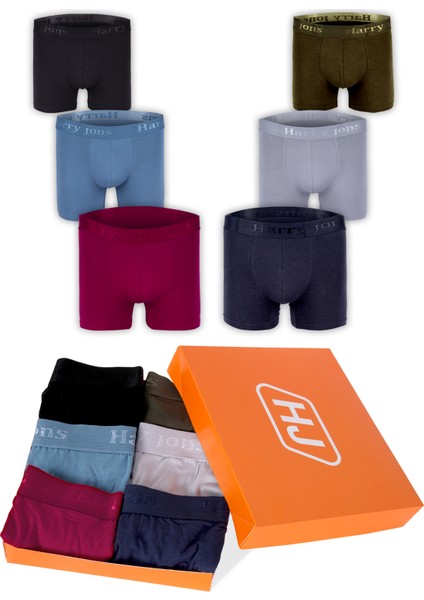Erkek 6'lı Boxer Premium Kutu