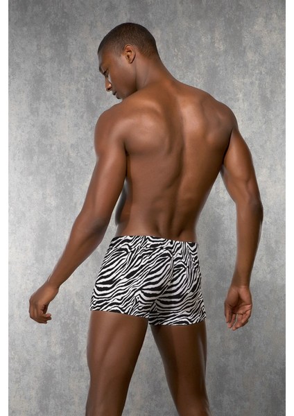 1814 Zebra Desenli Erkek Boxer Desenli