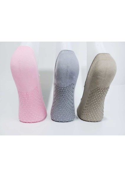 3'lü Kaydırmaz Kadın Dans Pilates ve Yoga Çorabı - 3 fiyatları