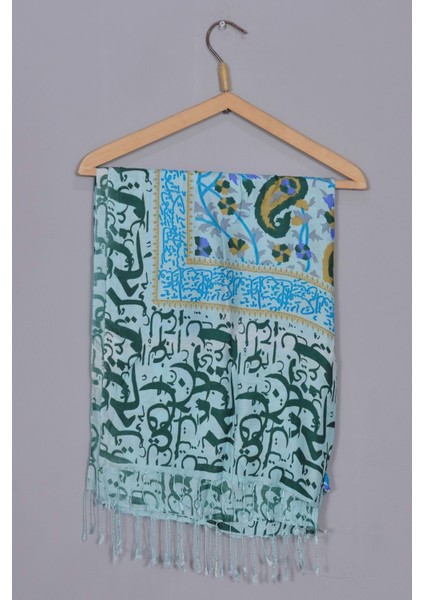 Desenli Kadın İpek Şal AB0331