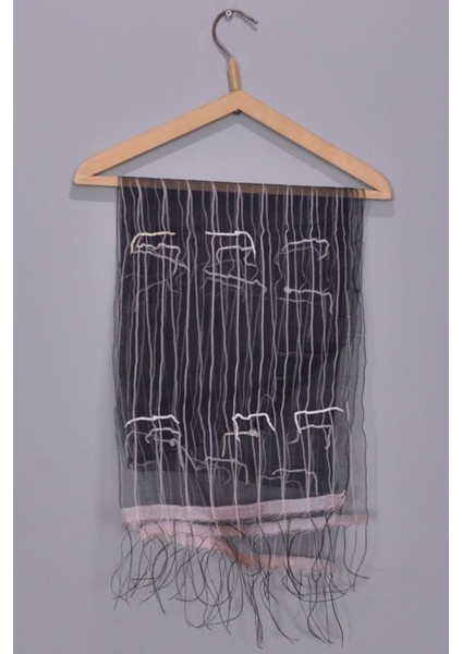 Kadın Şeffaf İpek Şal ŞF0321