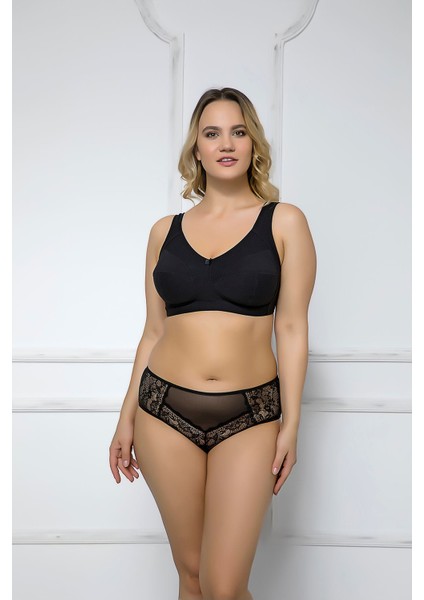 2159 Minimizer Cotton Sütyen Siyah