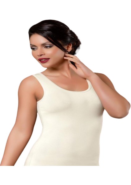 Kadın Likralı Kalın Askılı Atlet