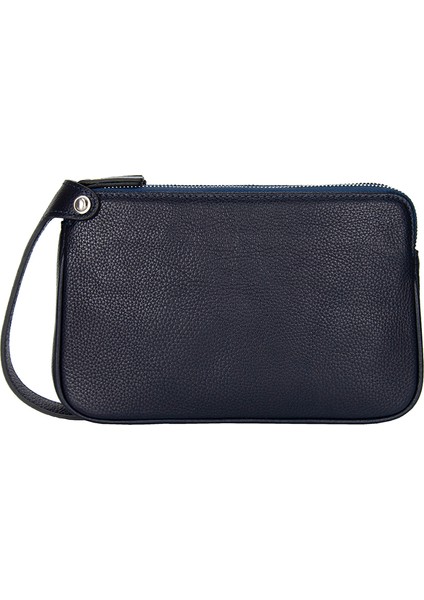 Hakiki Deri Lacivert Erkek Portföy & Clutch El Çantası 1285-L