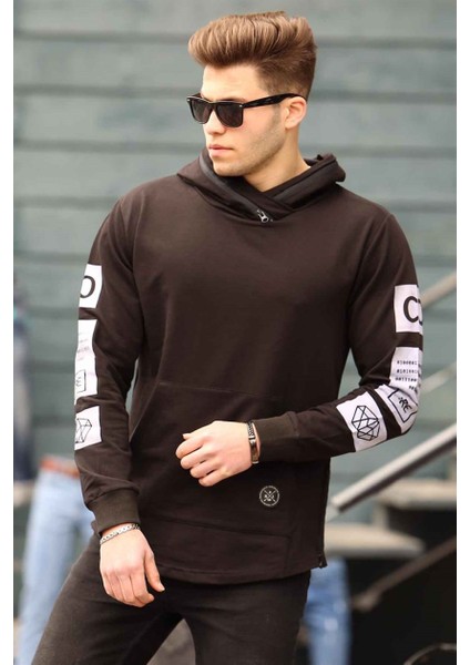 Kanguru Cepli Siyah Sweatshirt 2228