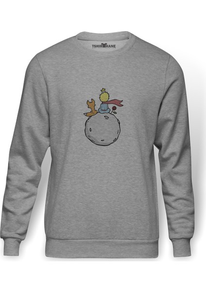 Pin By Aliona On Drawings Prince Baskılı Gri Erkek Örme Sweatshirt Uzun Kol