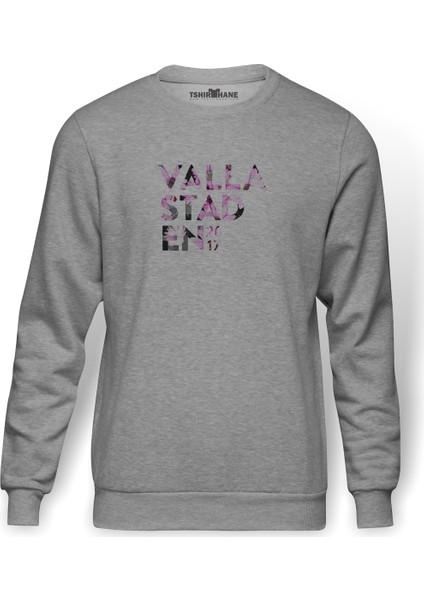 Vallastaden 2017 Branding On Behance Baskılı Gri Erkek Örme Sweatshirt Uzun Kol