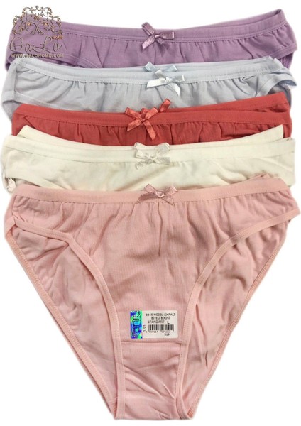 Kadın 9'lu Paket Renkli Bikini Külot 3345