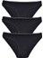 Kadın 3'lü Paket Desenli Bikini Külot Siyah 1