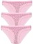 Kadın 3'lü Paket Desenli Bikini Külot Somon 1