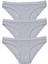 Kadın 3'lü Paket Desenli Bikini Külot Gri 1