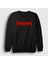 Unisex Siyah Logo Manowar Sweatshirt 1