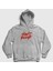 Unisex Gri Logo Daft Punk Kapüşonlu Sweatshirt 1