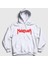 Unisex Beyaz Logo Manowar Kapüşonlu Sweatshirt 1