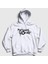 Unisex Beyaz Logo My Chemical Romance Kapüşonlu Sweatshirt 1