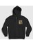 Unisex Siyah Battle Hymns Manowar Fermuarlı Kapüşonlu Sweatshirt 1