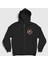 Unisex Siyah Blades Megadeth Fermuarlı Kapüşonlu Sweatshirt 1