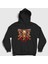 Unisex Siyah Bones Megadeth Kapüşonlu Sweatshirt 1